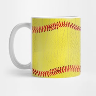 Softball ball surface Mug